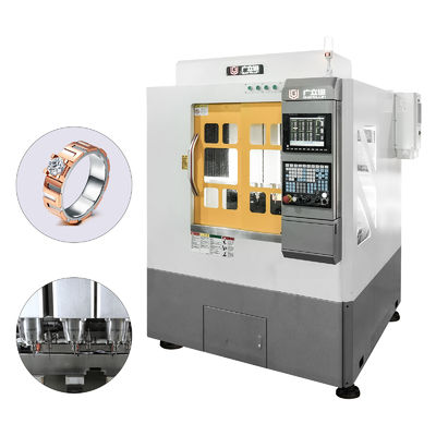 G5-240 Máquina de grabado CNC de cuatro estaciones y cinco ejes Máquina de marcado CNC de oro y joyería Máquina de fresado CNC de cinco ejes
